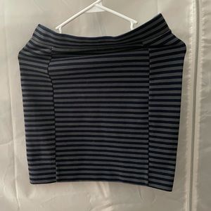 Madewell stripped mini skirt size xs
